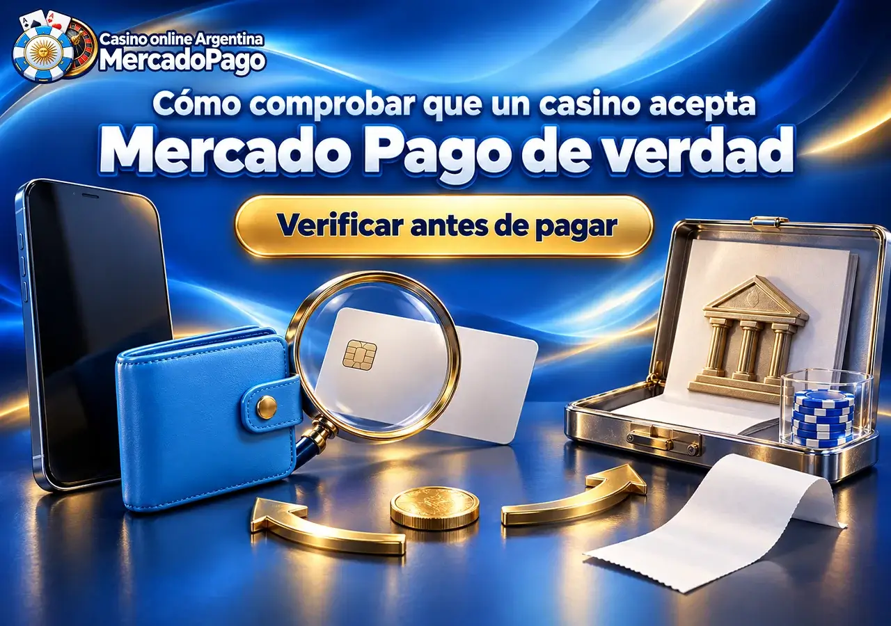 Comprobación de Mercado Pago en la caja y condiciones del operador